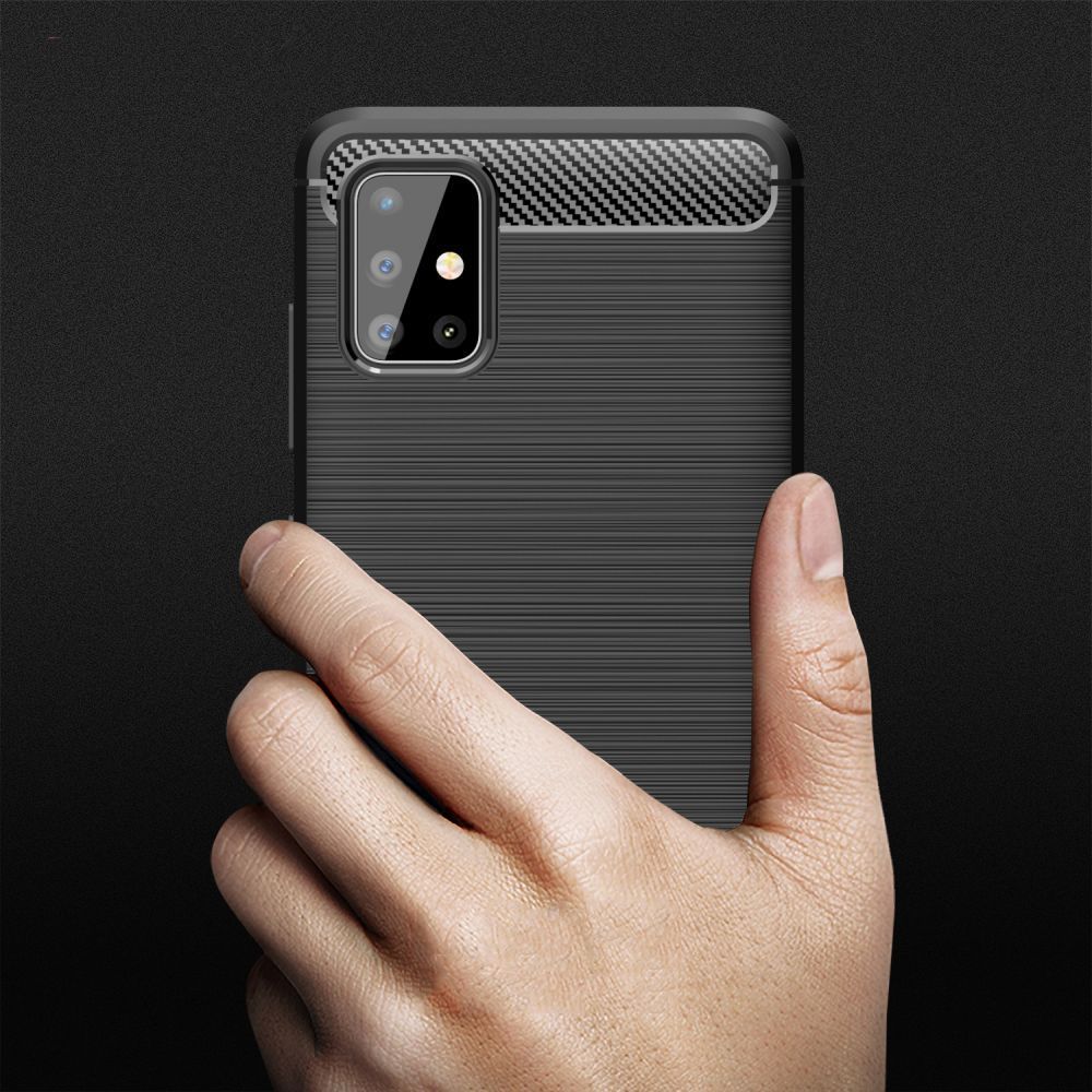 Kryt Huawei P40 Lite E Armored Carbon černý