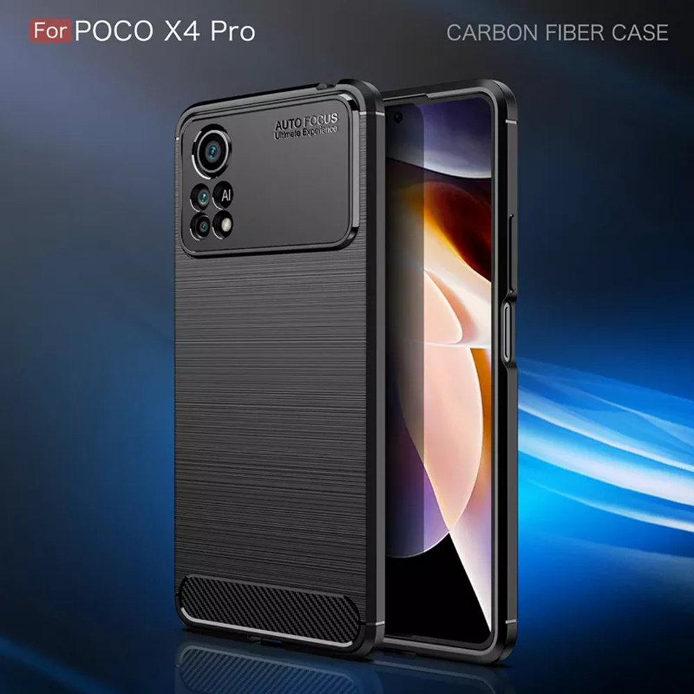 Kryt Xiaomi Poco X4 Pro 5G, Armored Carbon black
