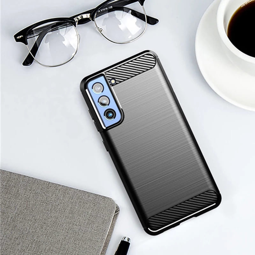 Kryt Samsung Galaxy S21 FE, Armored Carbon černý