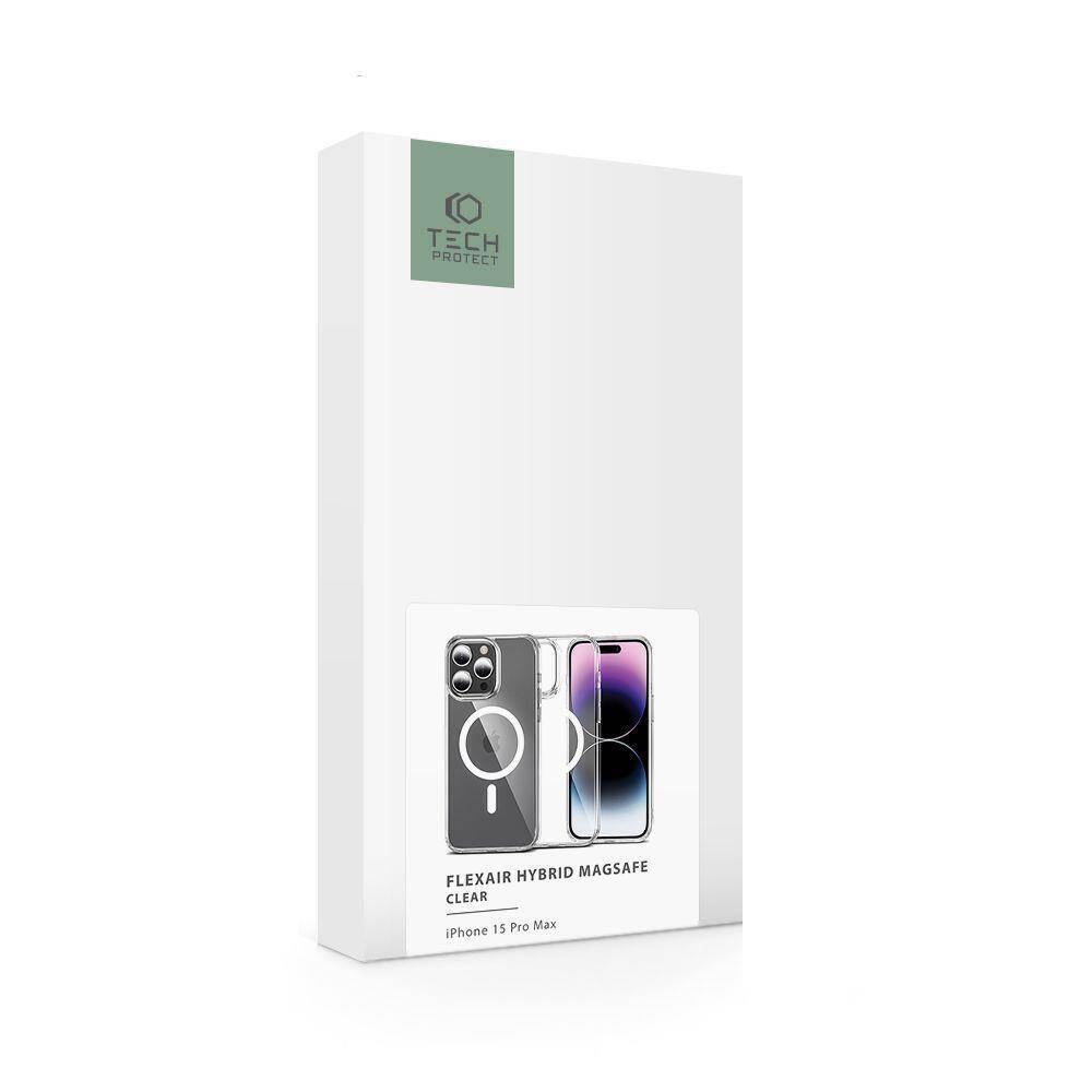 Kryt Apple iPhone 15 Pro Max Tech-Protect FlexAir Hybrid MagSafe transparentní