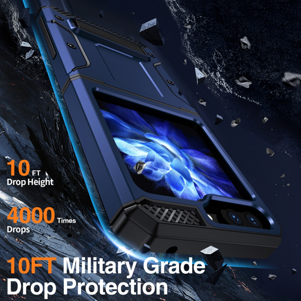 Kryt Samsung Galaxy Z Flip 5 , Techsuit - Hybrid Armor Kickstand, modrý