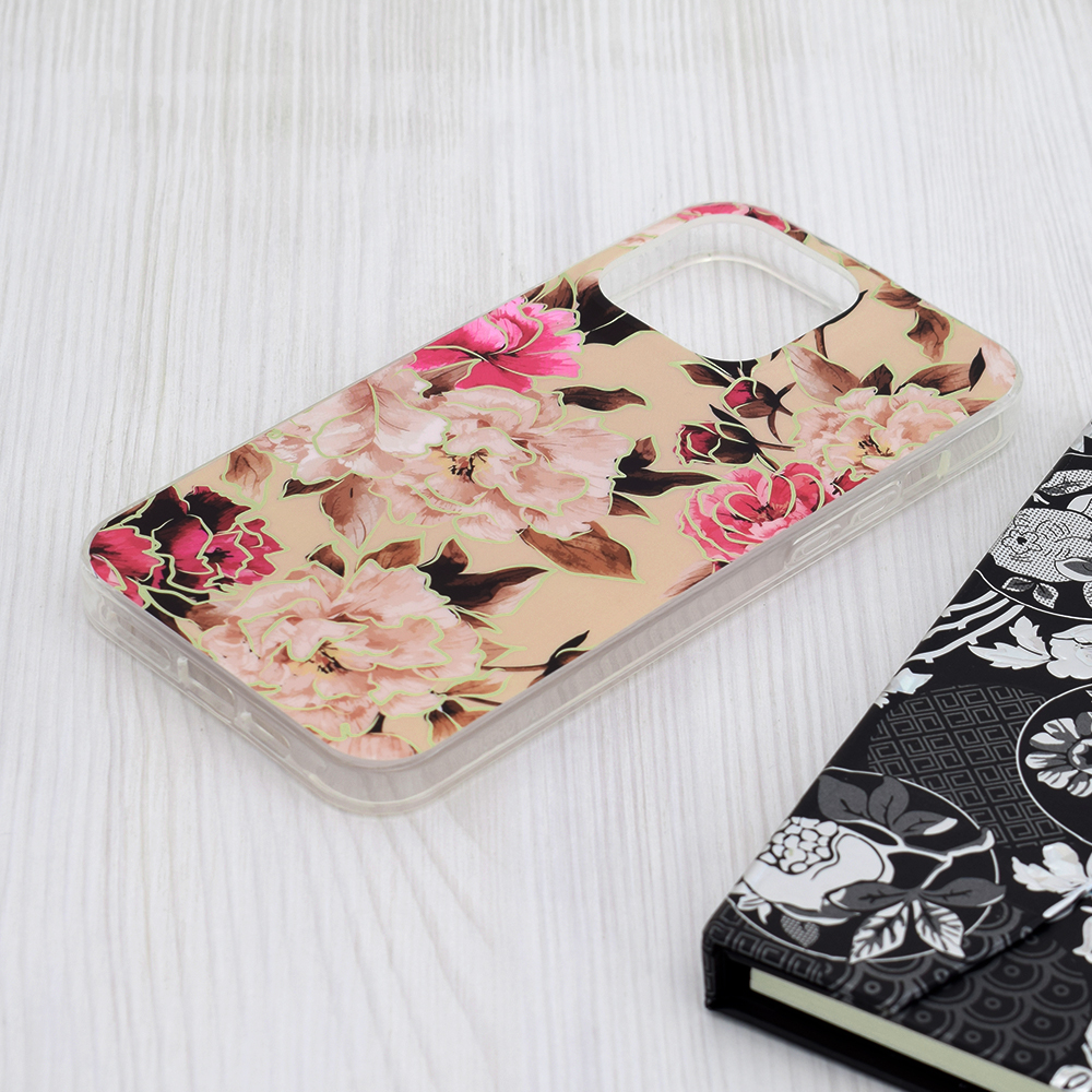 Kryt iPhone 15 Pro Max Techsuit - Marble Series - Mary Berry Nude