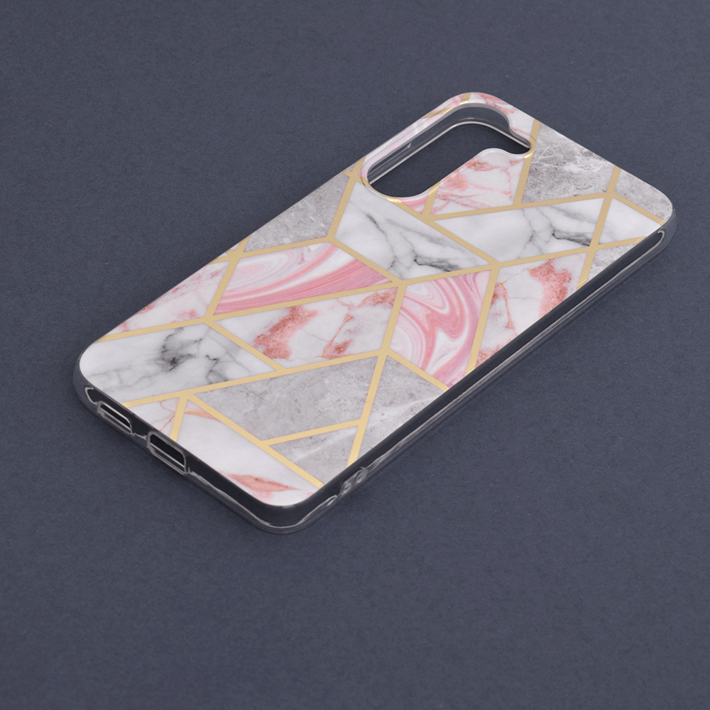 Kryt Samsung Galaxy S23 Plus Techsuit - Marble Series - Pink Hex