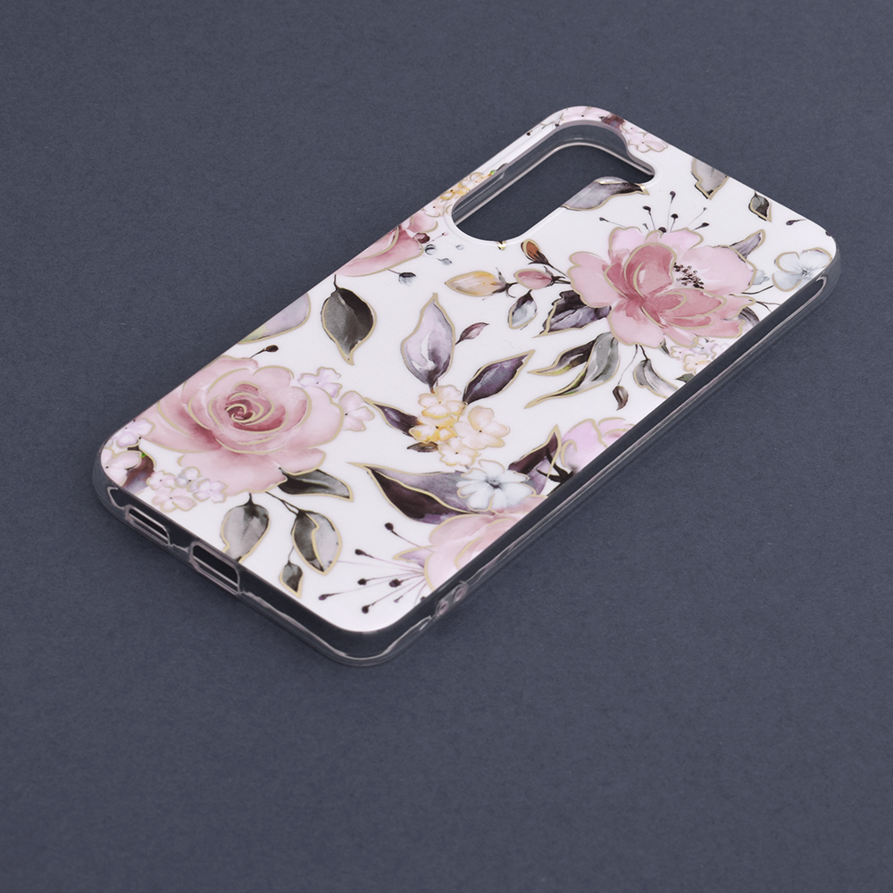 Kryt Samsung Galaxy S23 Plus Techsuit - Marble Series - Chloe White