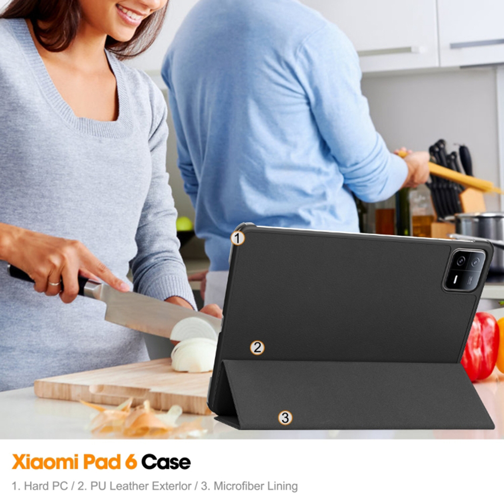 Pouzdro pro tablet Xiaomi Pad 6 / Pad 6 Pro, Techsuit FoldPro černé