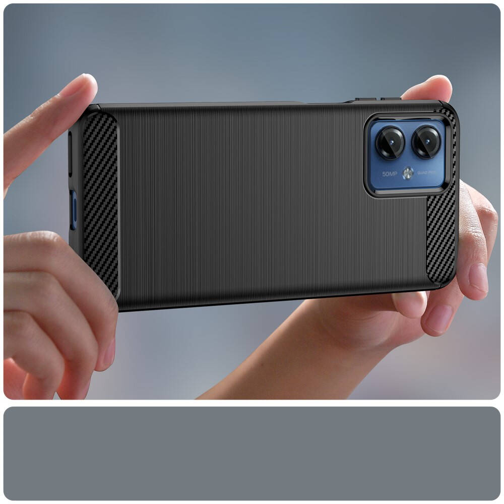 Kryt Motorola Moto G14 4G Nexeri TPU Premium Carbon černé