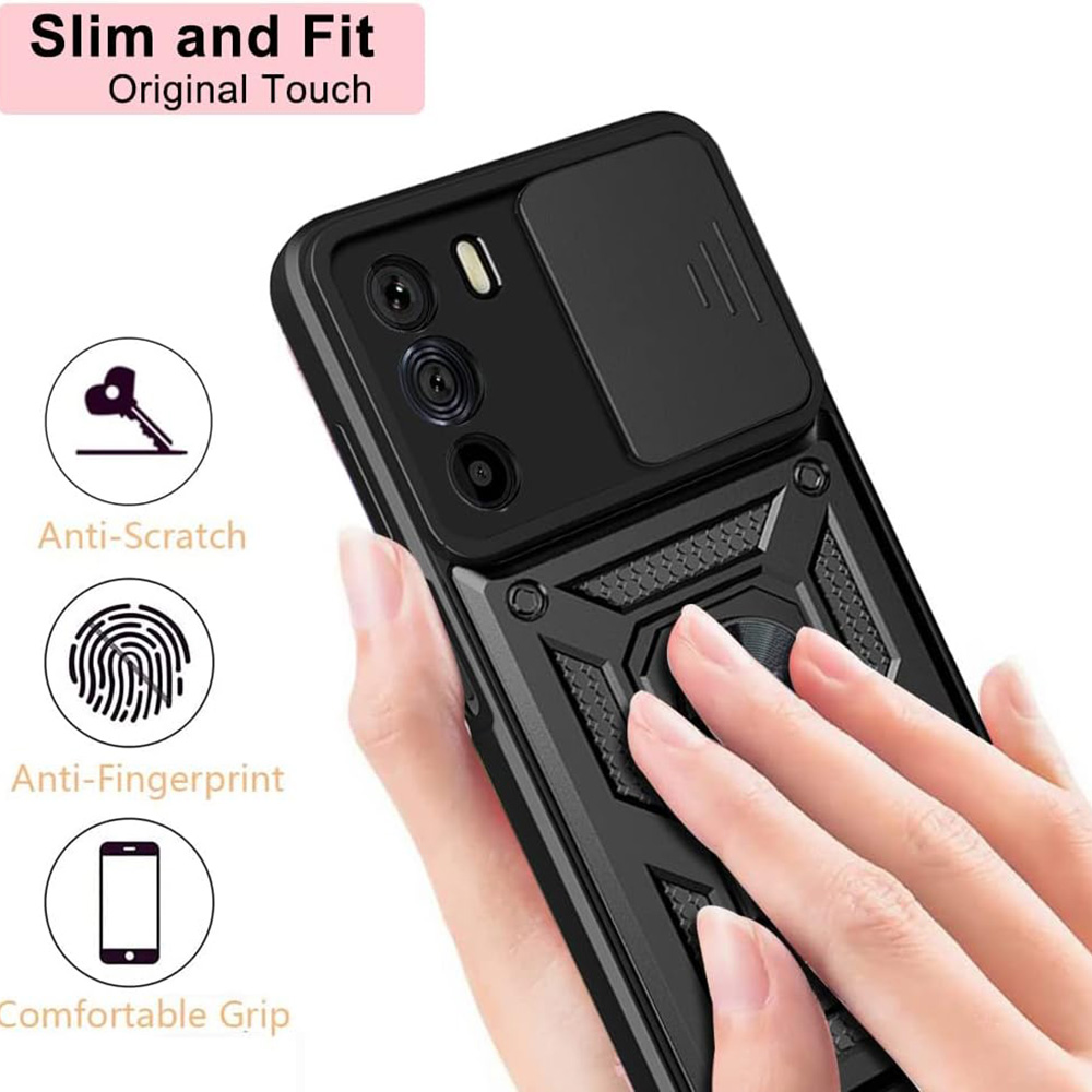 Kryt Motorola EDGE 30 Techsuit CamShield Pro černý