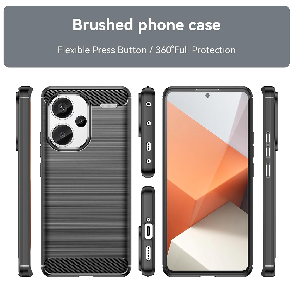 Kryt Xiaomi Redmi Note 13 Pro+, Armored Carbon black