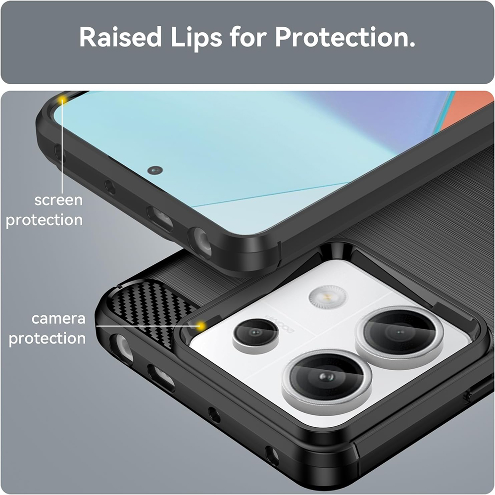 Kryt Xiaomi Redmi Note 13 Pro 5G / Poco X6, Armored Carbon modrý