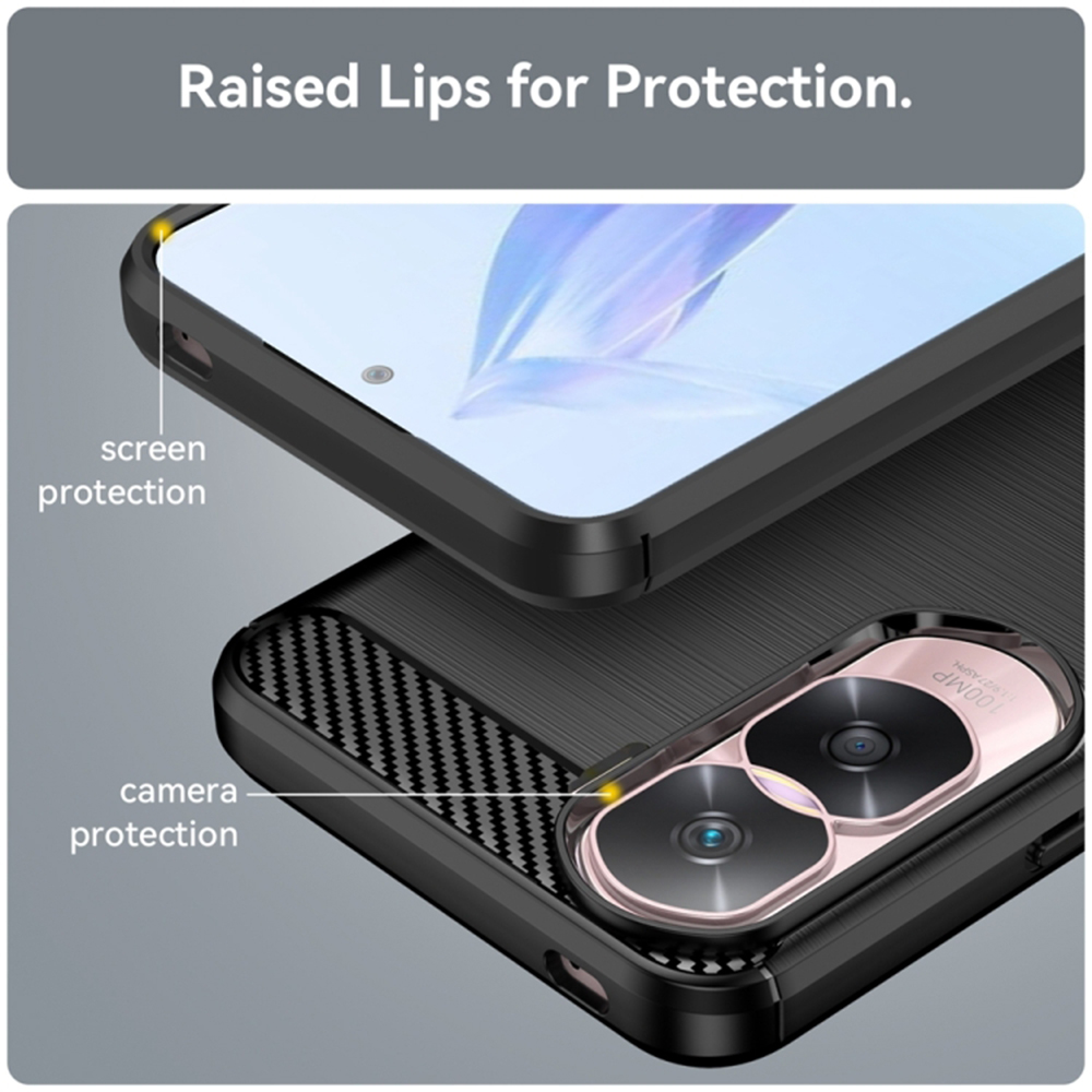 Kryt Honor 90 Lite, Armored Carbon modrý