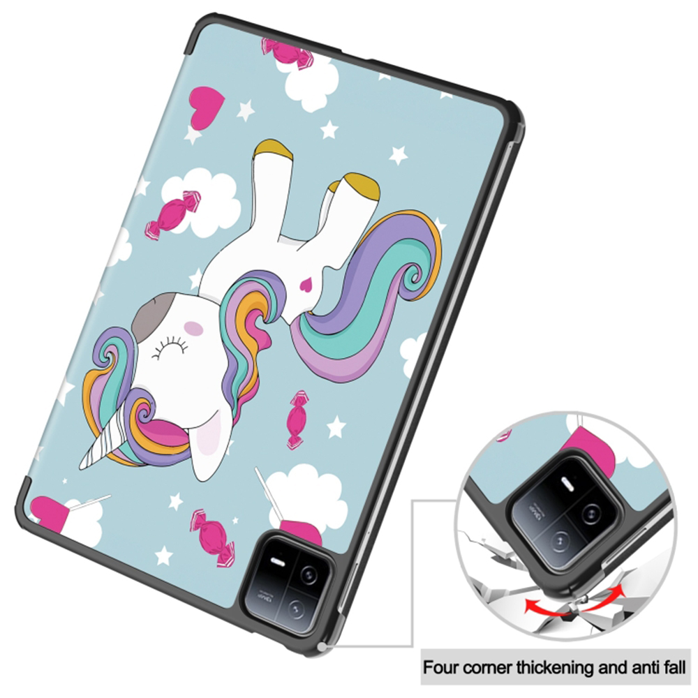 Pouzdro pro tablet Xiaomi Pad 6 / Pad 6 Pro, Techsuit FoldPro jednorožec