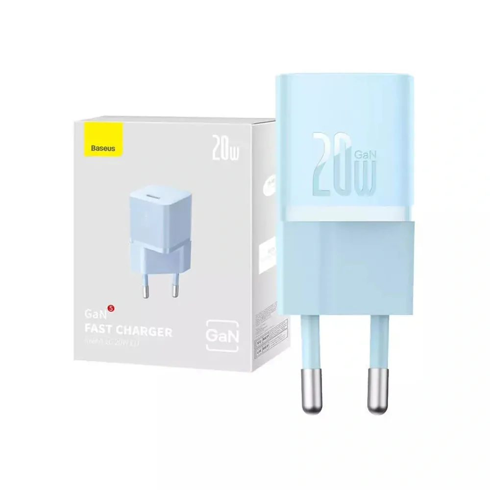 Nabíječka do sítě Baseus GaN5 20 W modrá