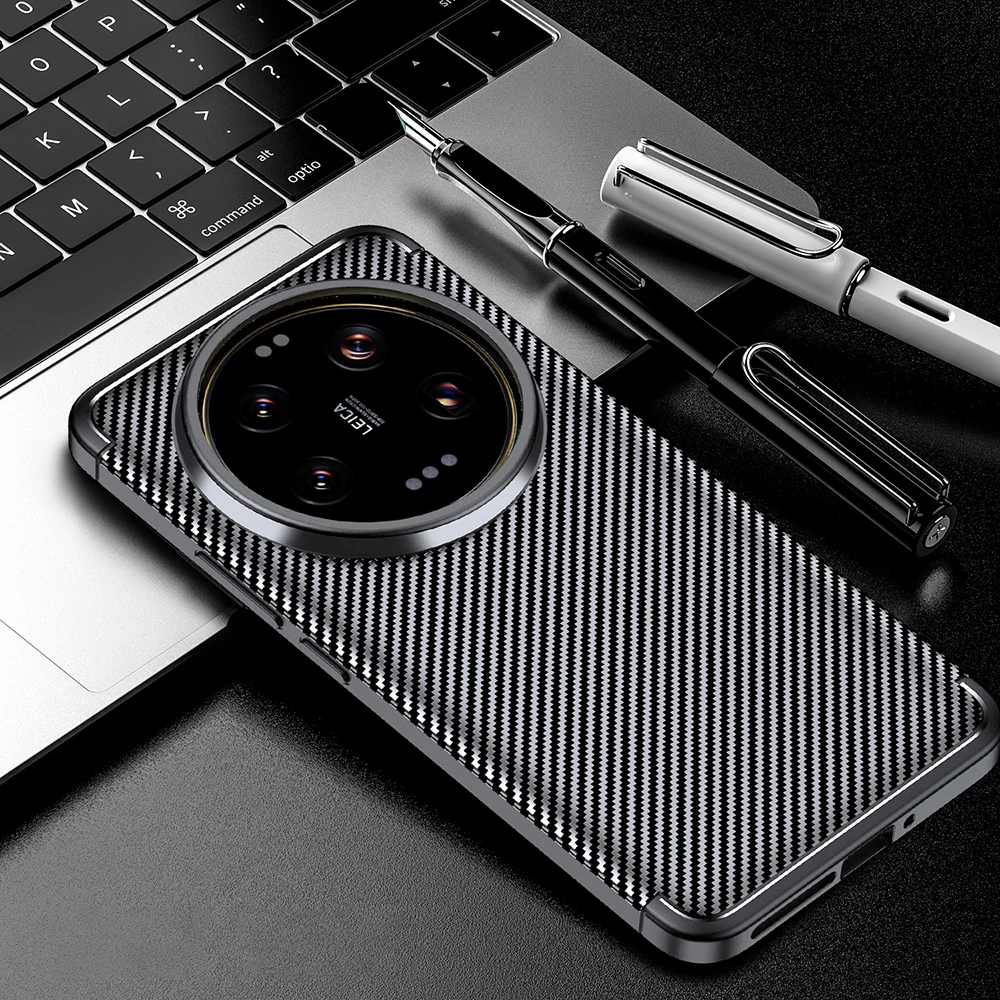 Kryt Xiaomi 14 Ultra, Techsuit CarbonFiber černý