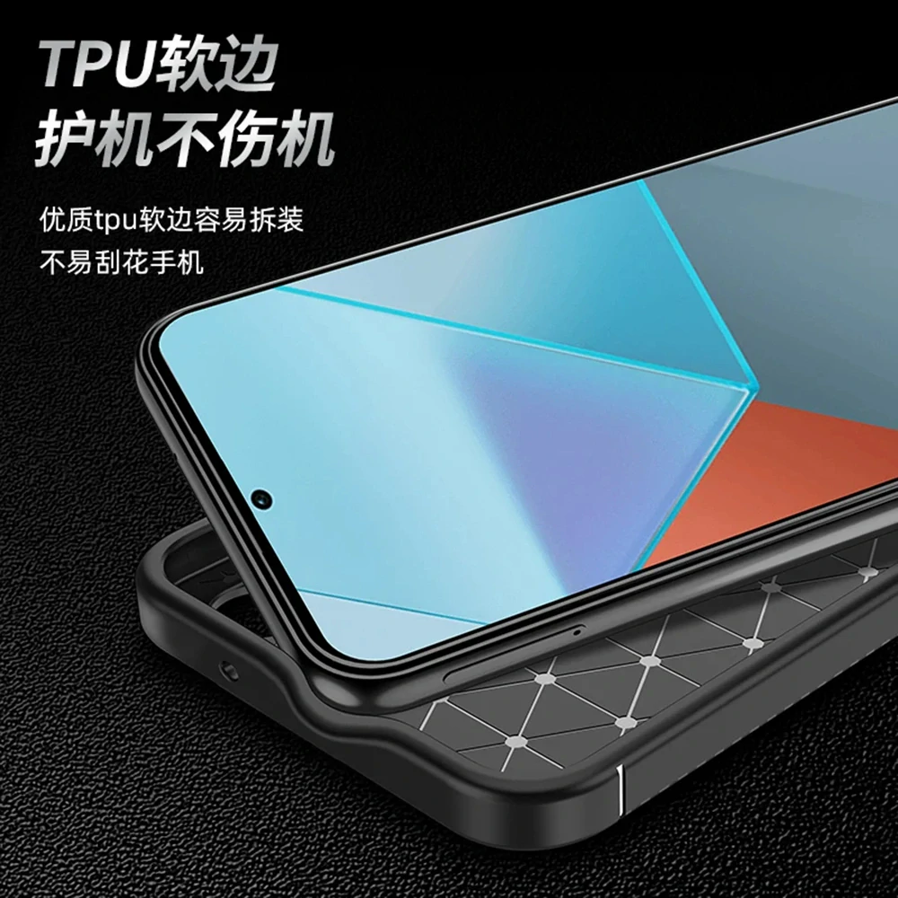 Kryt Xiaomi Redmi Note 13 4G, Techsuit CarbonFiber černý