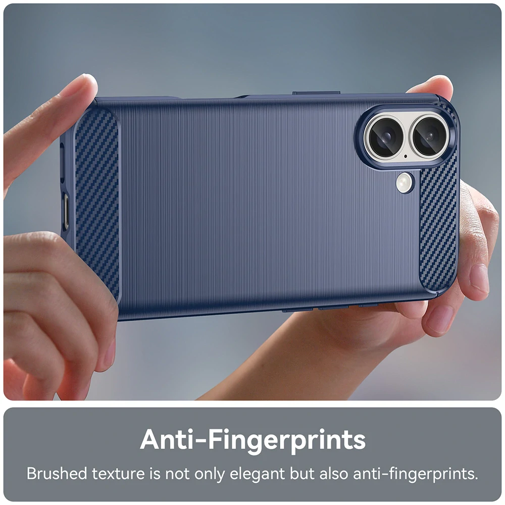 Kryt iPhone 16 Plus Armored Carbon modrý