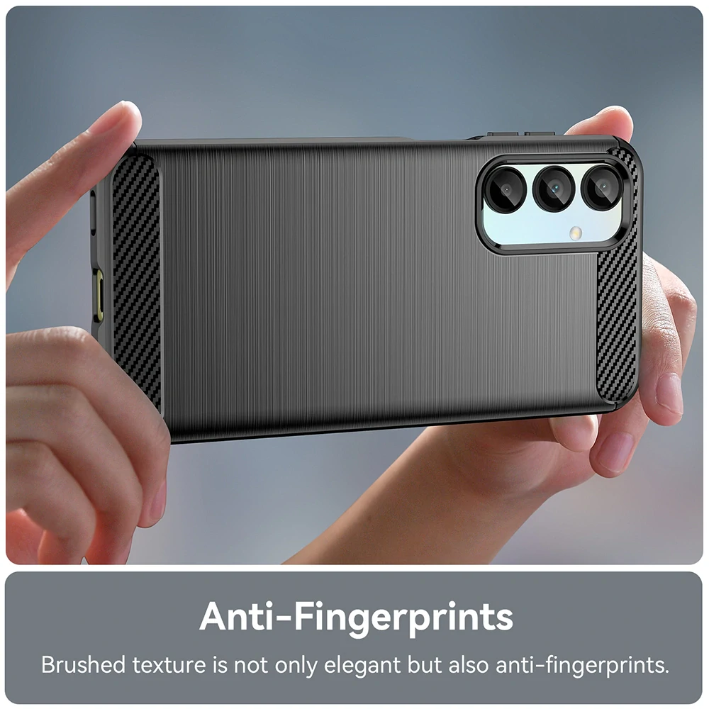 Kryt Samsung Galaxy M15, Armored Carbon černý