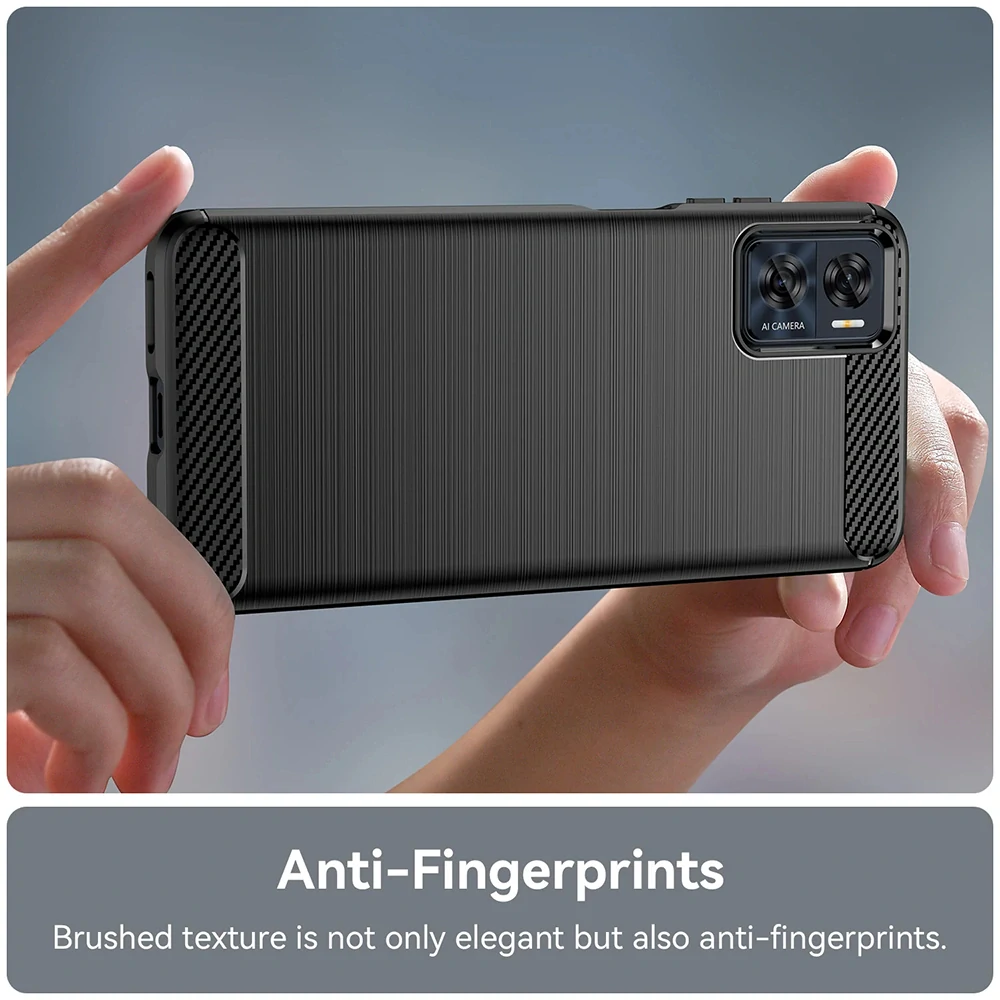 Kryt Motorola Moto E22 / E22i Armored Carbon modrý