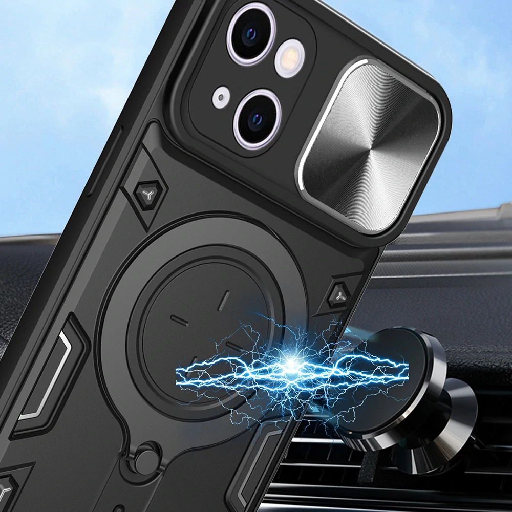 Kryt iPhone 16 Plus Techsuit CamGuard Pro - červený