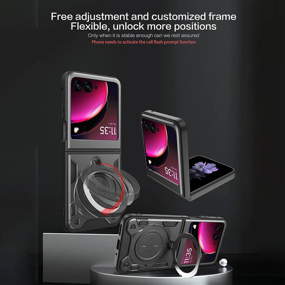 Kryt Motorola Razr 50 Techsuit CamGuard Pro - fialový