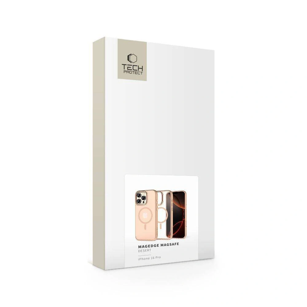 Kryt iPhone 16 Pro Max Tech-Protect MagEdge MagSafe Desert creamy