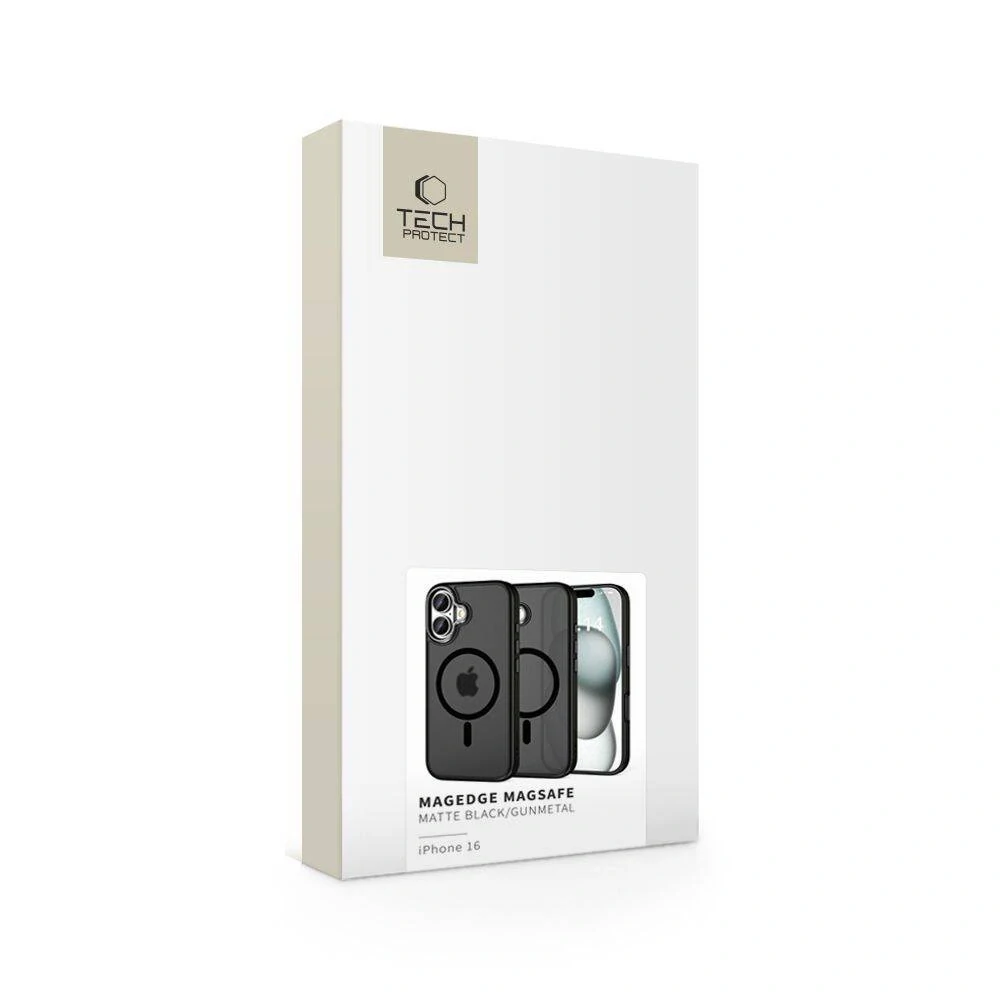 Kryt iPhone 16 Tech-Protect MagEdge MagSafe černý