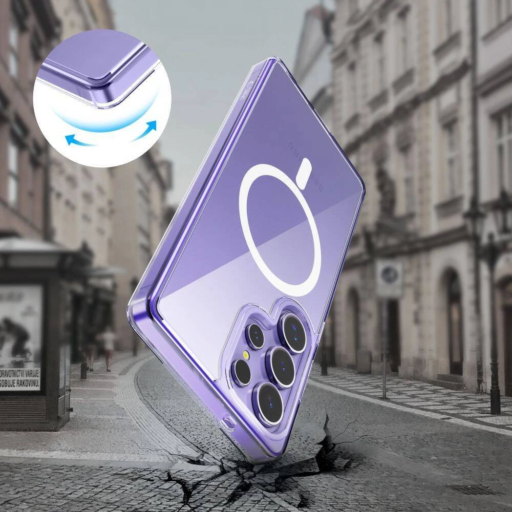 Kryt Samsung Galaxy S25 Ultra Tech-Protect FlexAir Hybrid MagSafe transparentní