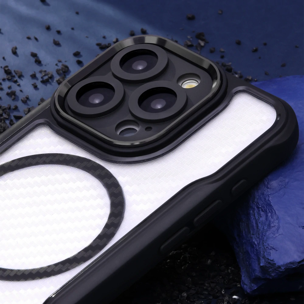 Kryt iPhone 17 Pro - Defender Carbon Mag, černý