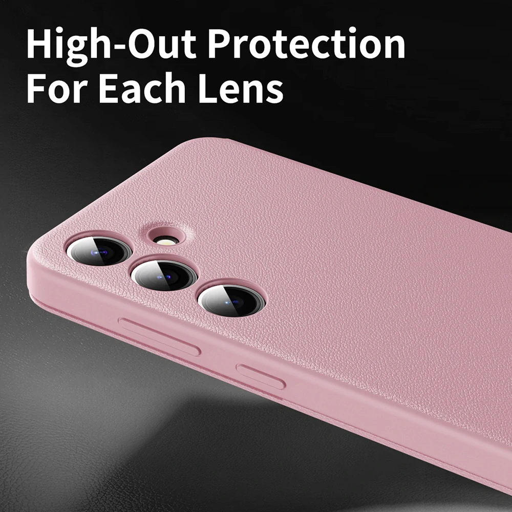 Pouzdro Samsung Galaxy A55 5G Smart View Techsuit, růžové