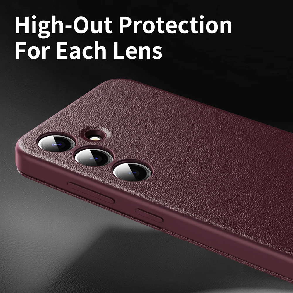 Pouzdro Samsung Galaxy A56 5G Smart View Techsuit, červené