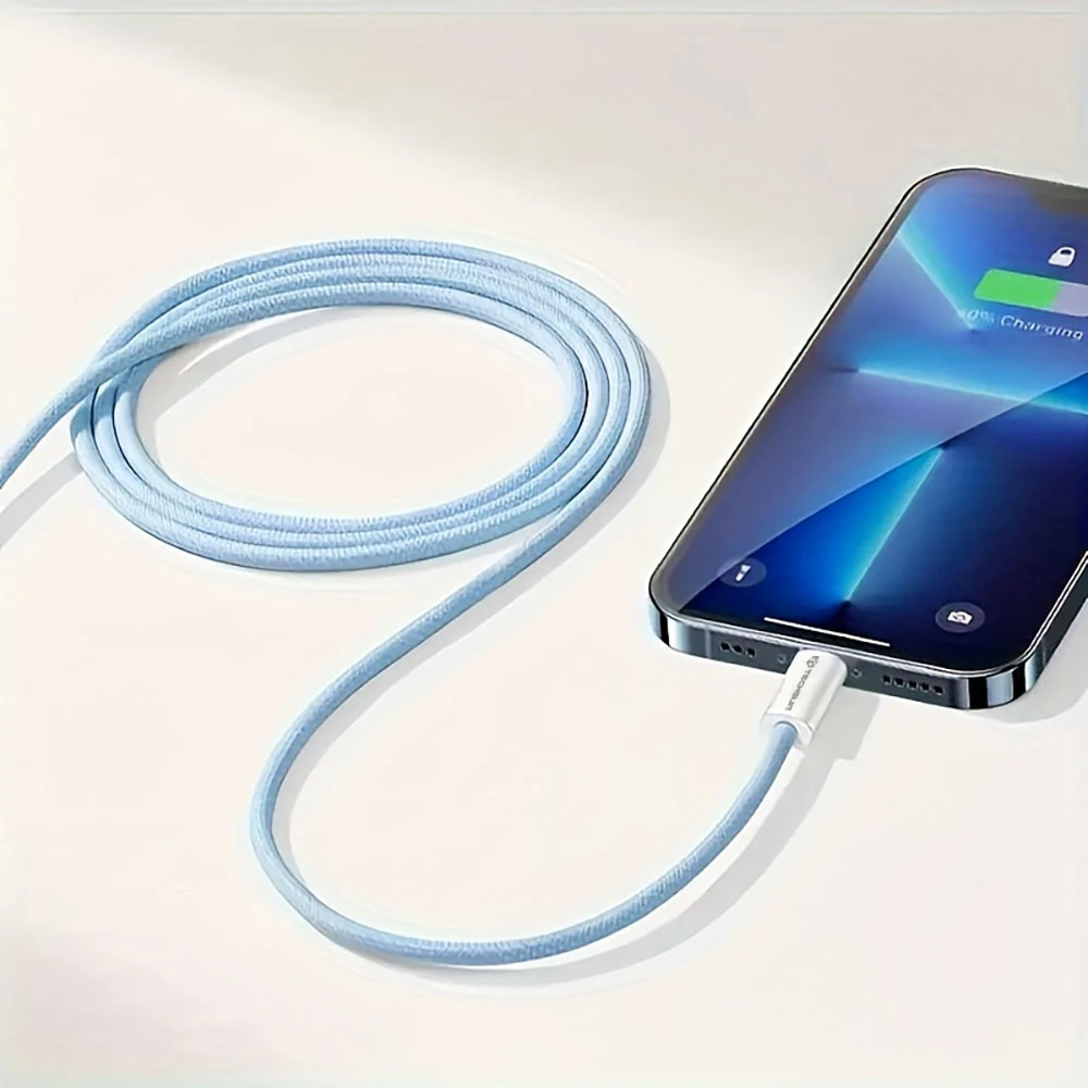Datový kabel Techsuit (PCB114D) USB-C na USB-C, PD60W, 1 m - žlutý