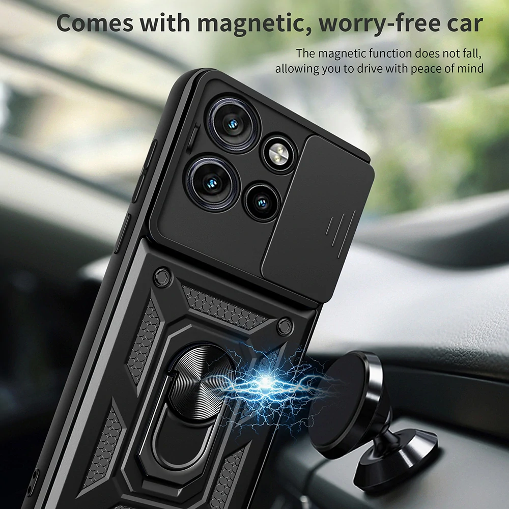 Kryt Motorola EDGE 50 Neo / 60 Neo Techsuit CamShield Pro černý