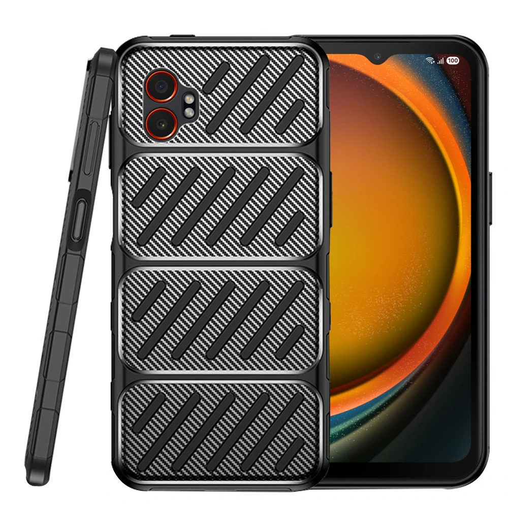 Kryt Samsung Galaxy Xcover 7 Pro, Techsuit CarbonFiber černý