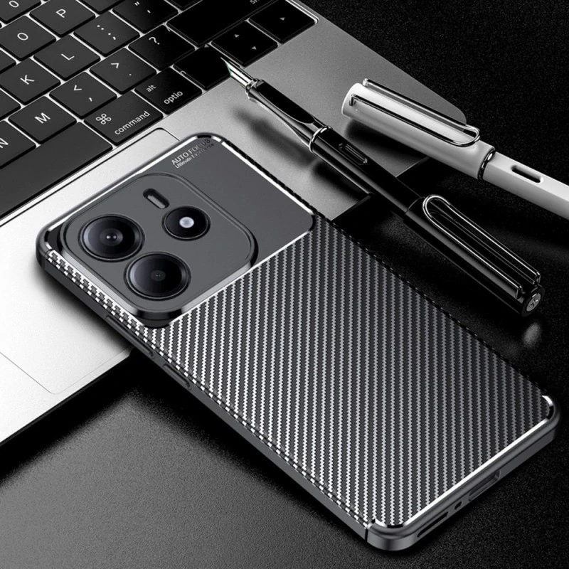 Kryt Xiaomi Redmi Note 14 5G, Techsuit CarbonFiber černý
