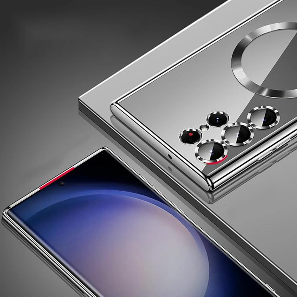 Kryt Samsung Galaxy S25 Ultra Techsuit Luxury Crystal MagSafe - světle zelený