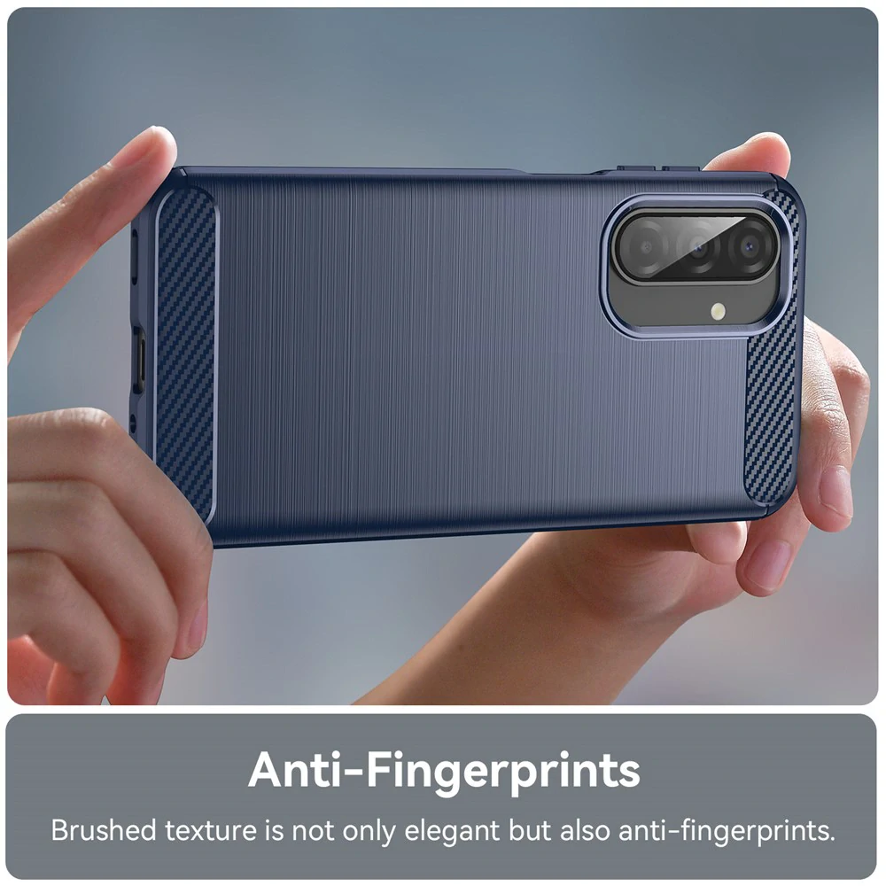 Kryt Samsung Galaxy A18 5G / A17 4G/5G, Armored Carbon modrý