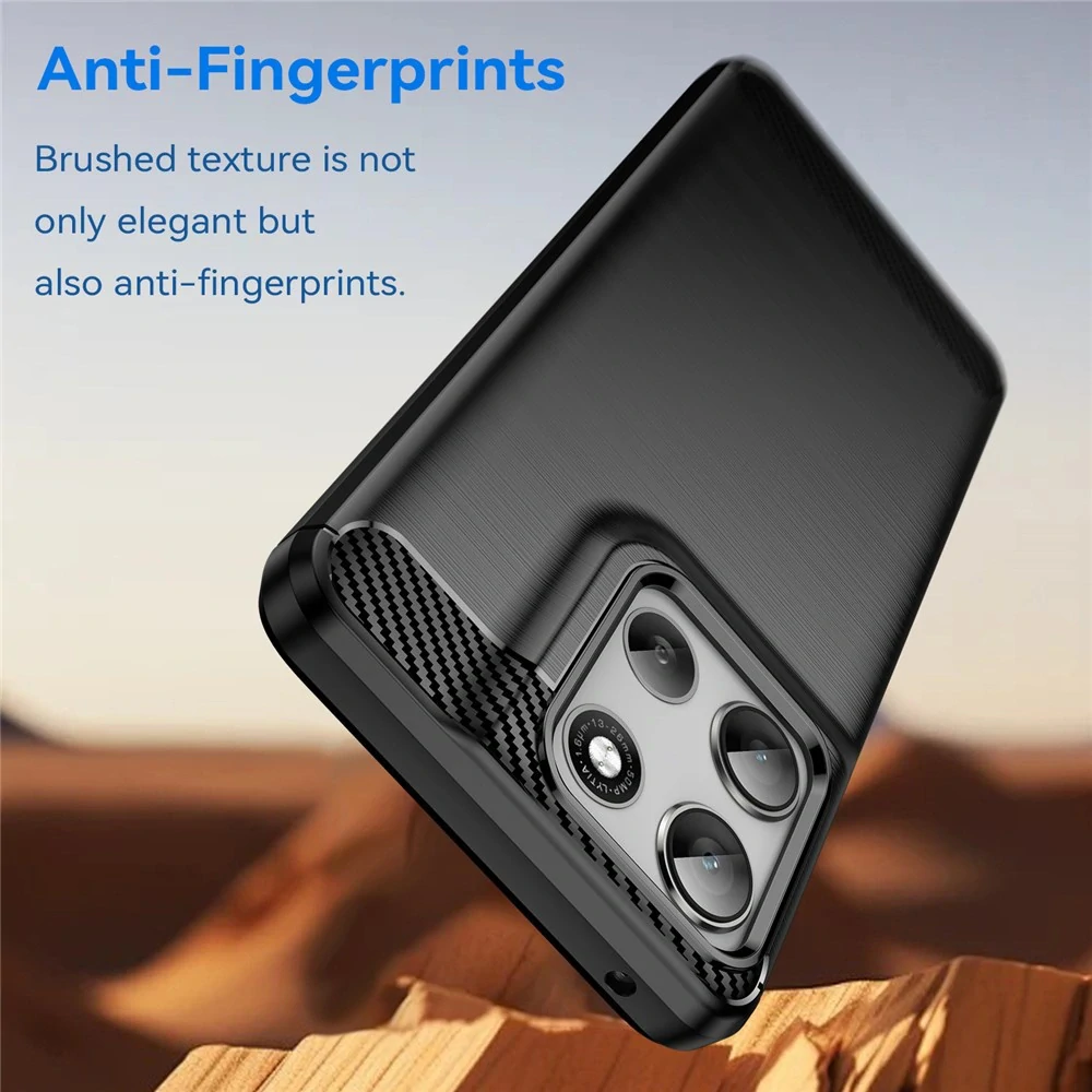 Kryt Motorola Moto G56, Armored Carbon černý