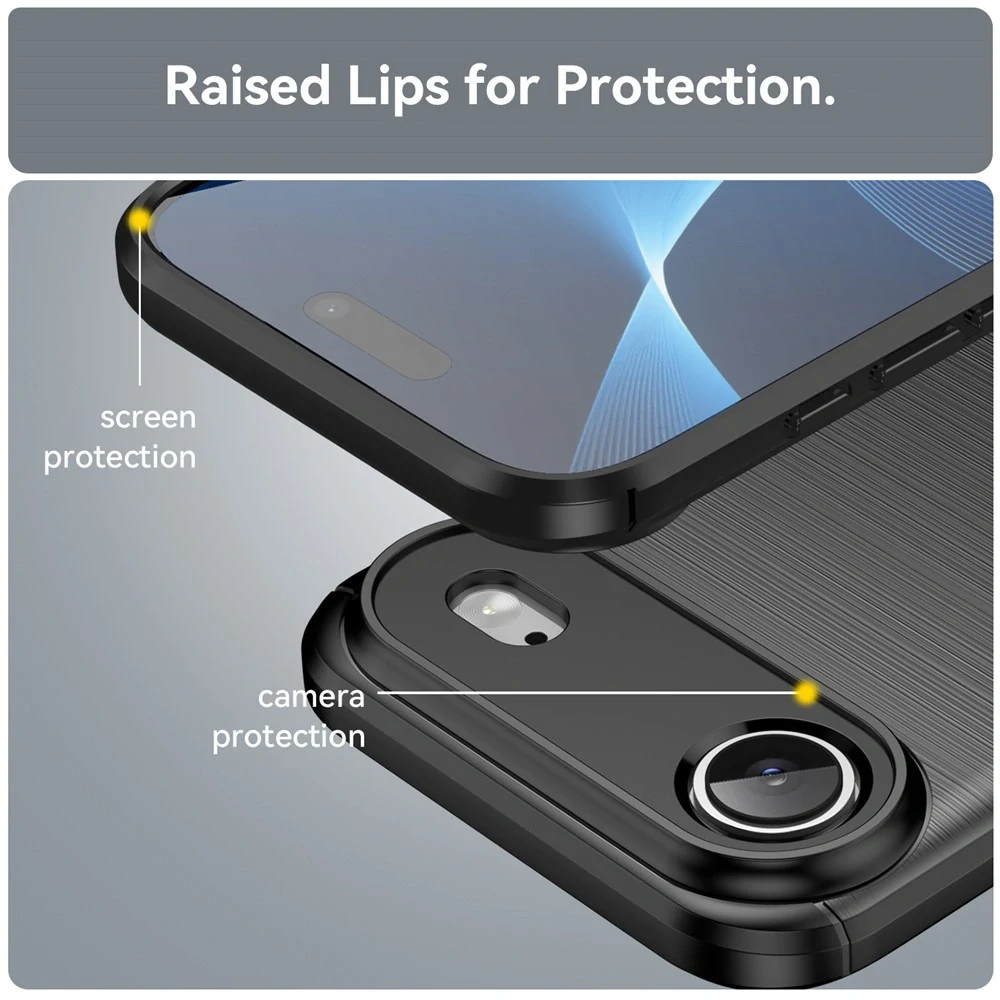 Kryt iPhone 17 Air, Armored Carbon černý