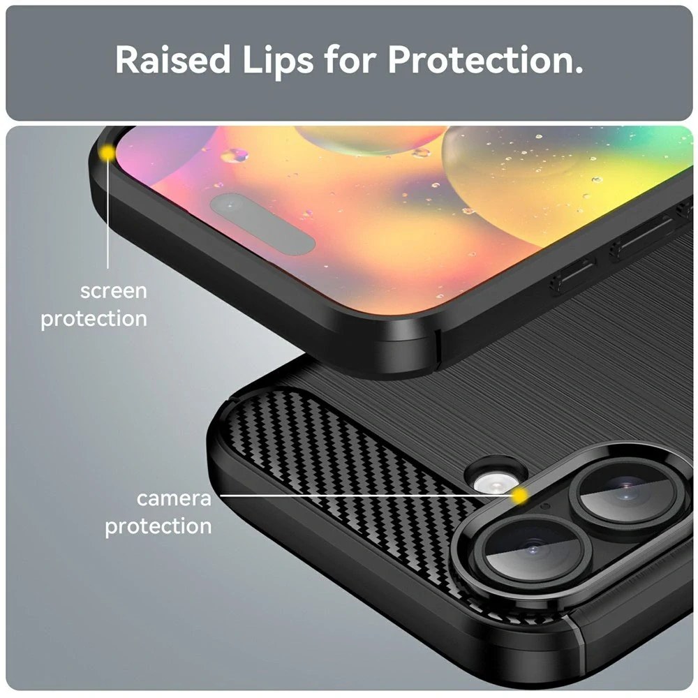 Kryt iPhone 17, Armored Carbon černý