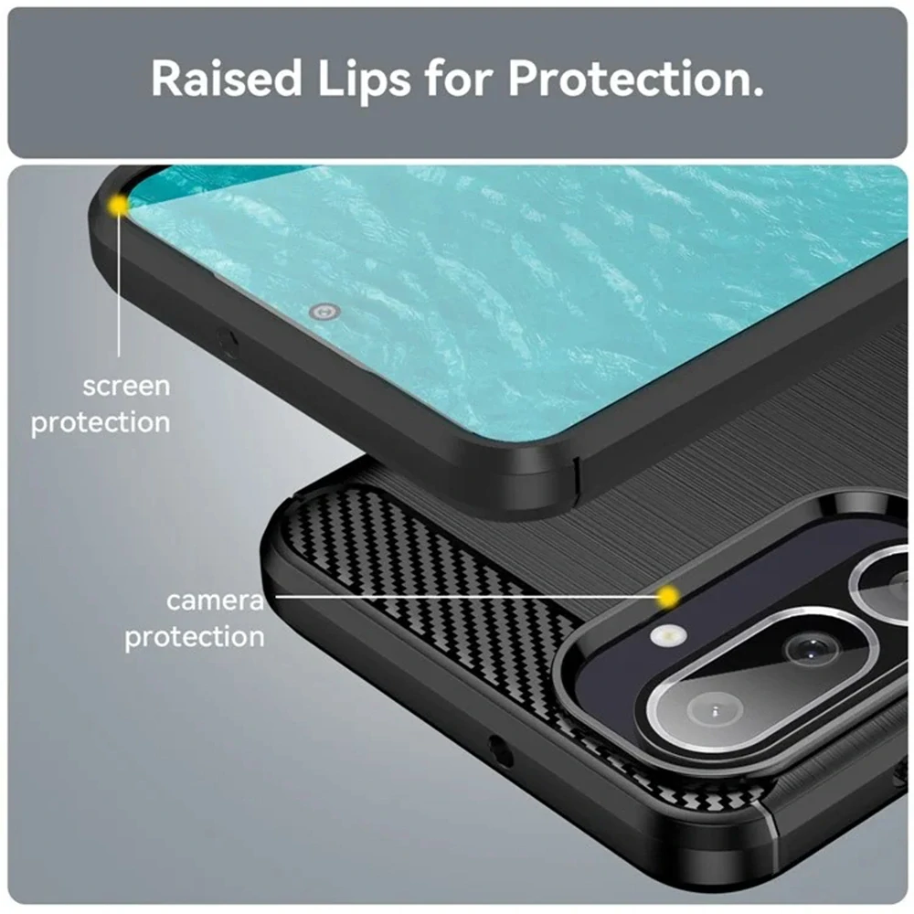 Kryt Samsung Galaxy M56, Armored Carbon černý