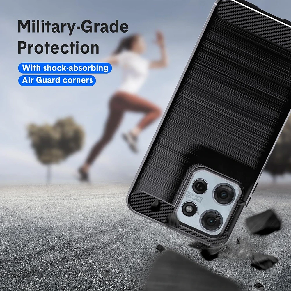 Kryt Motorola Moto G15 / G15 Power, Armored Carbon černý