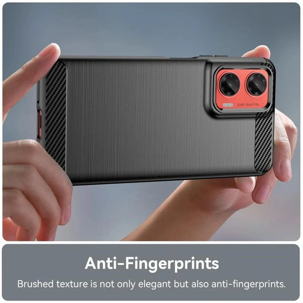 Kryt Motorola Moto G55, Armored Carbon modrý