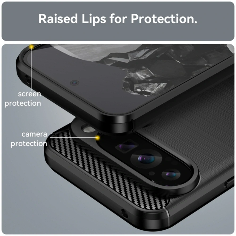 Kryt Google Pixel 9 Pro XL, Armored Carbon černý