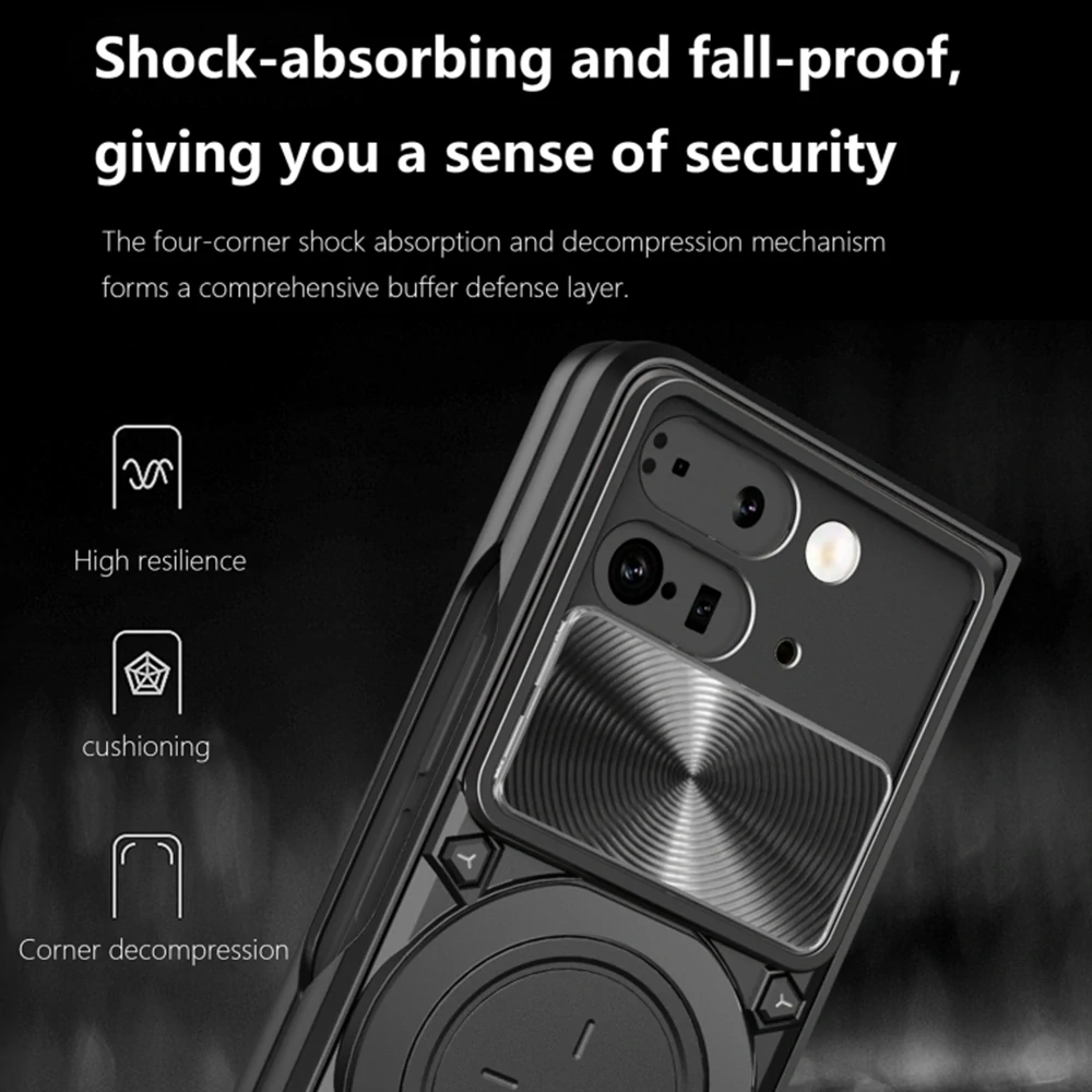 Kryt Google Pixel 9 Pro Fold, Techsuit CamGuard Pro - rose gold