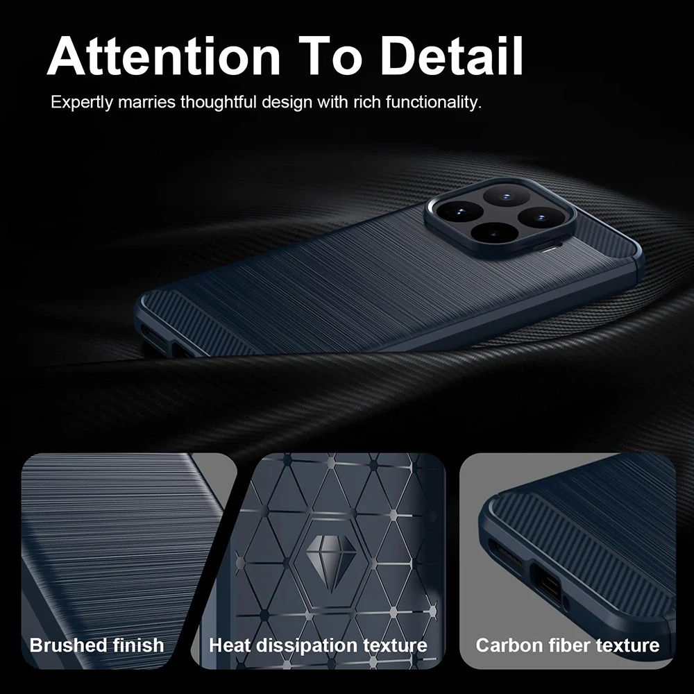 Kryt Xiaomi 17T Pro, Armored Carbon blue