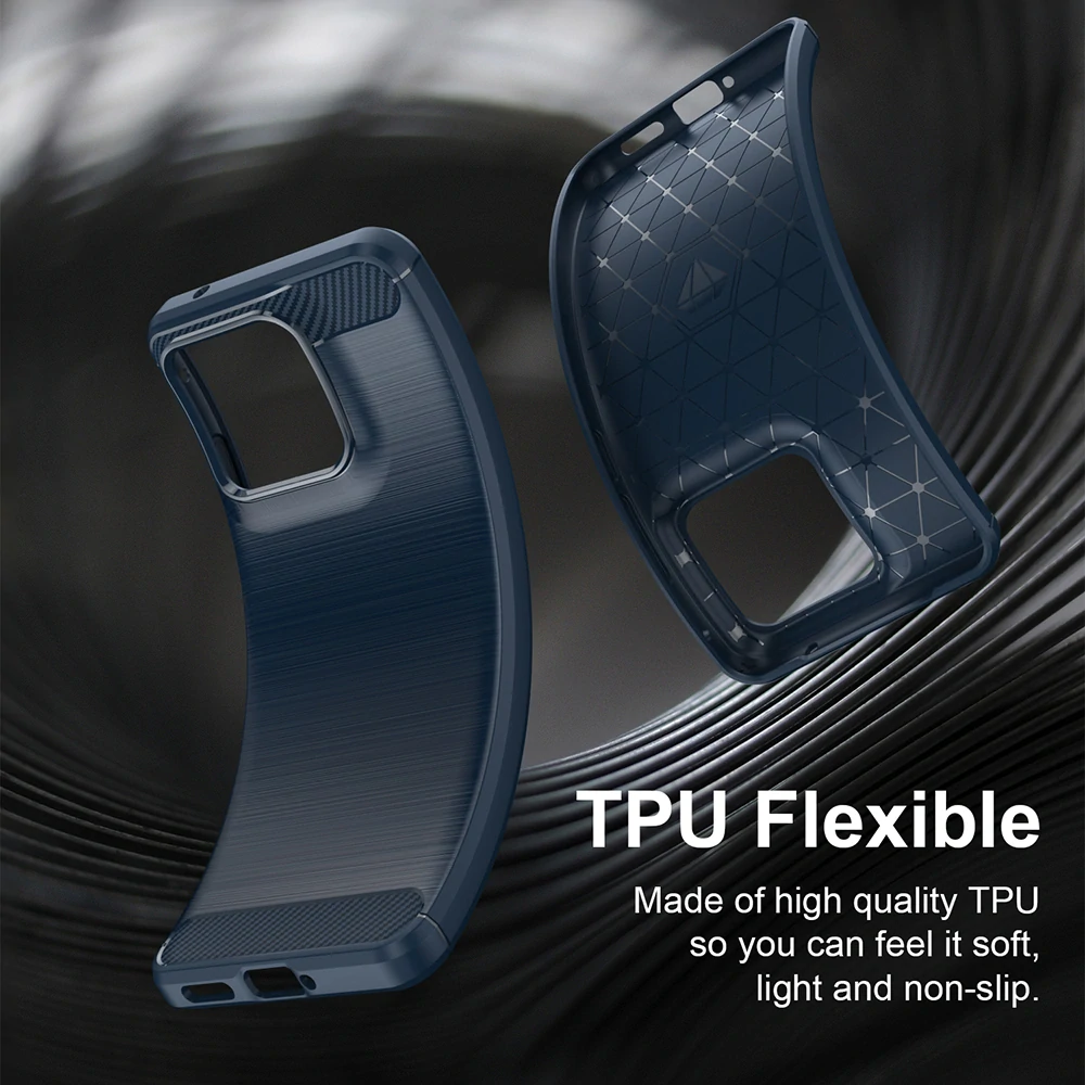 Kryt Motorola EDGE 70 Fusion, Armored Carbon blue