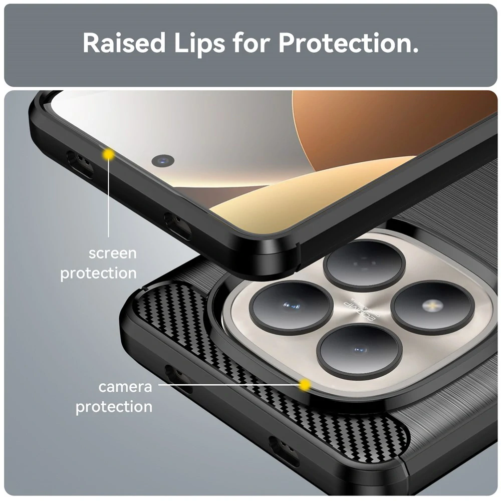 Kryt Xiaomi Redmi Note 15 Pro 4G, Armored Carbon černý