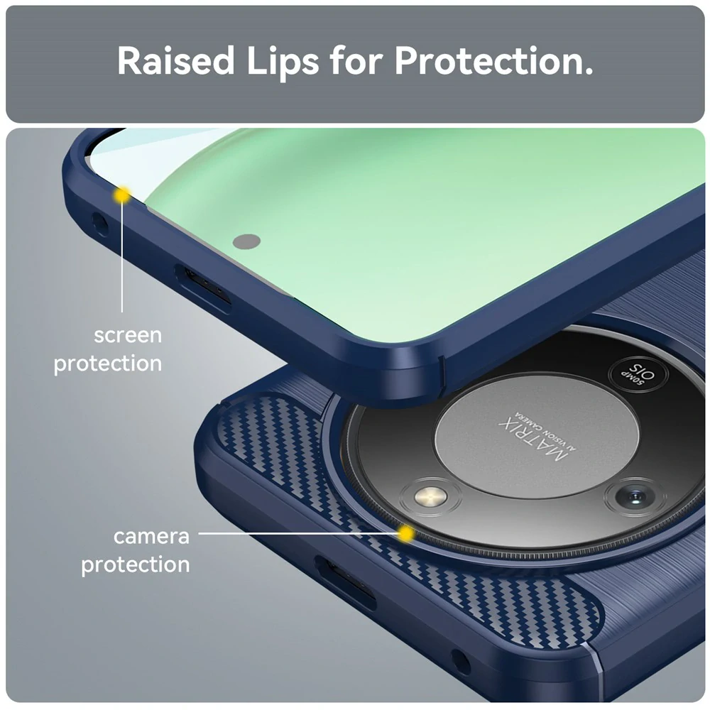 Kryt Honor Magic 8 Lite, Armored Carbon blue