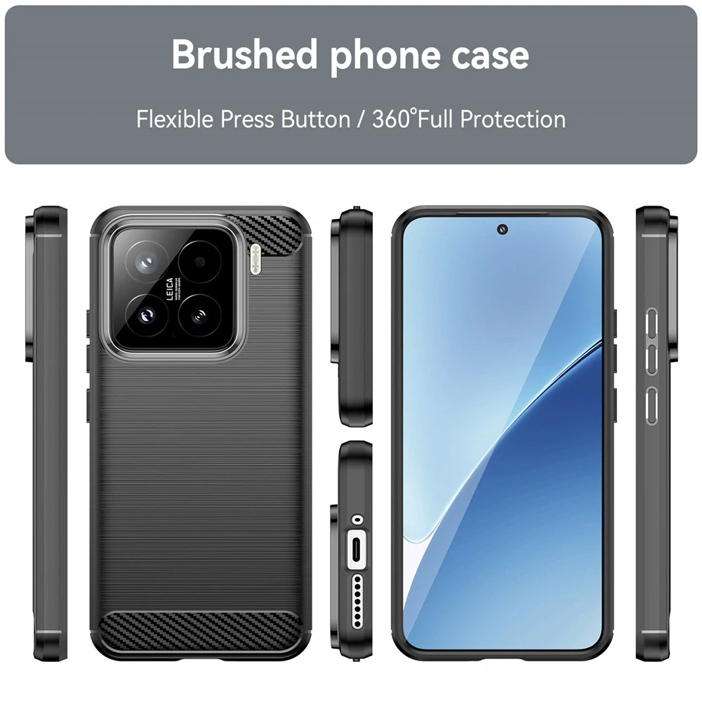 Kryt Xiaomi 15T Pro, Armored Carbon černý