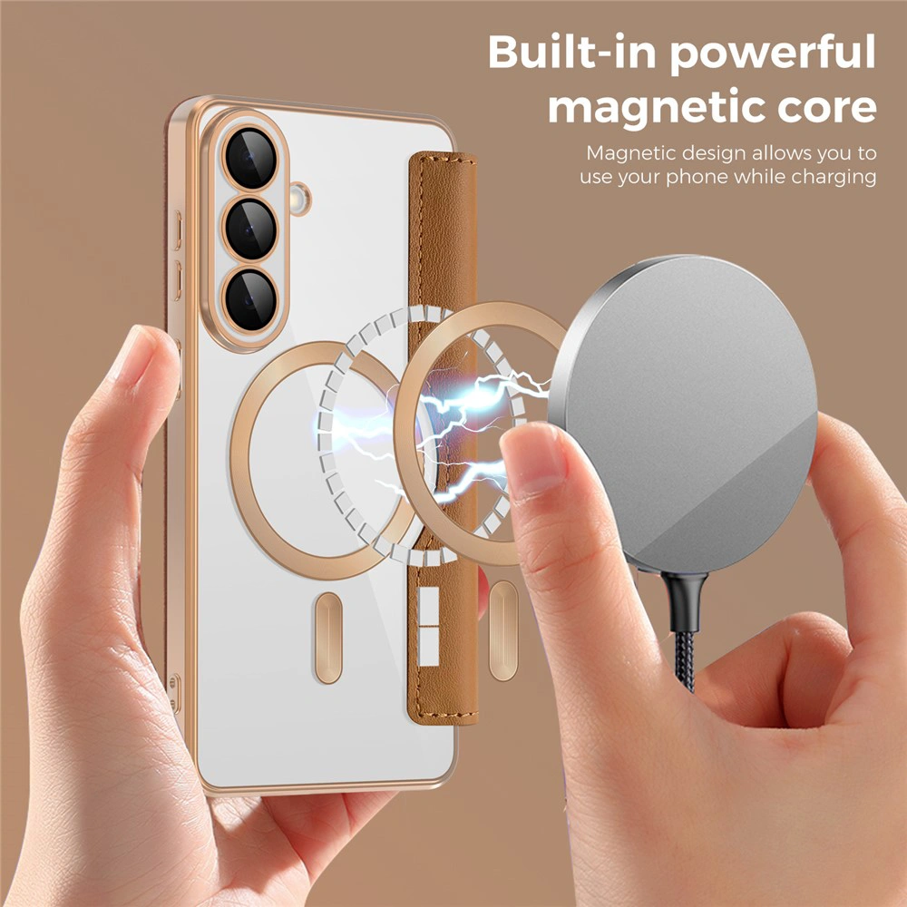 Pouzdro Samsung Galaxy A26 5G, SmartMag Book Case hnědé