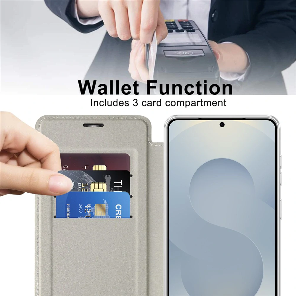 Pouzdro Samsung Galaxy A35 5G, SmartMag Book Case šedý